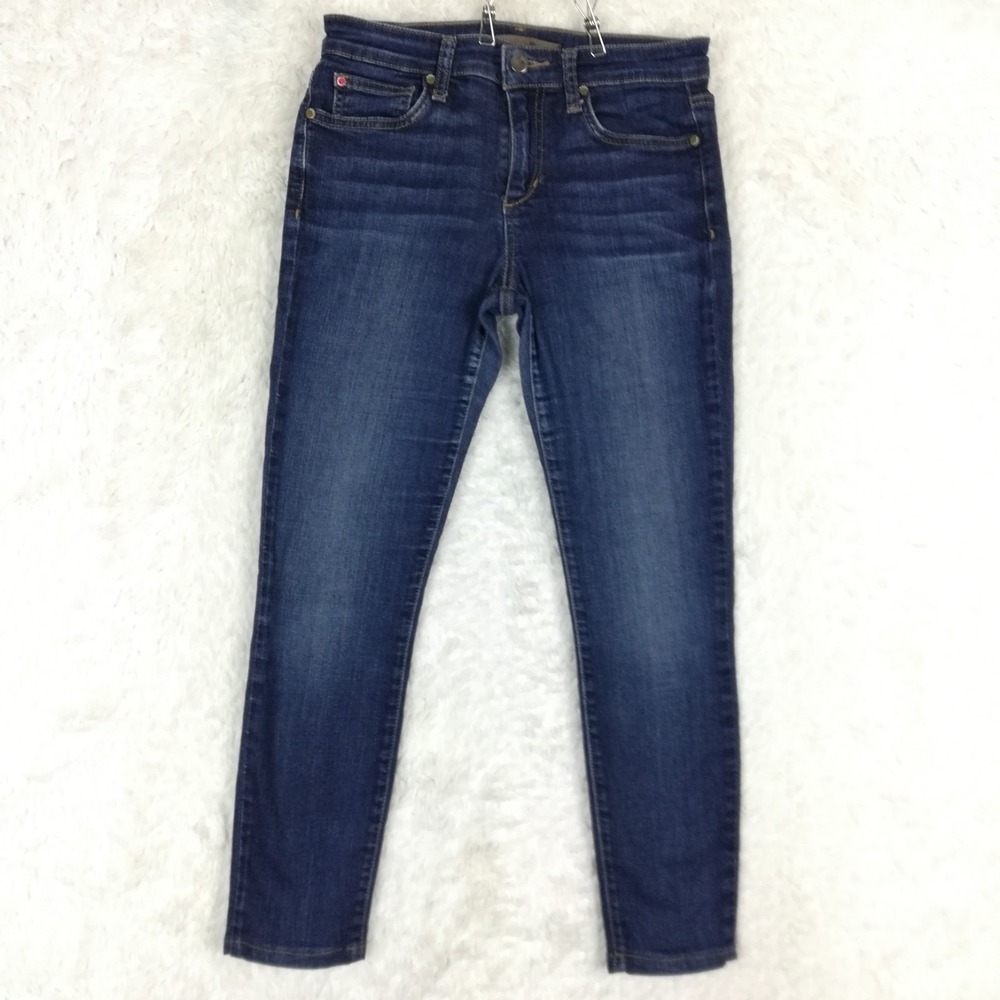 Joe's Womens Jeans Skinny Ankle Blue Denim Lola Dark Wash Mid Rise Stretch 28